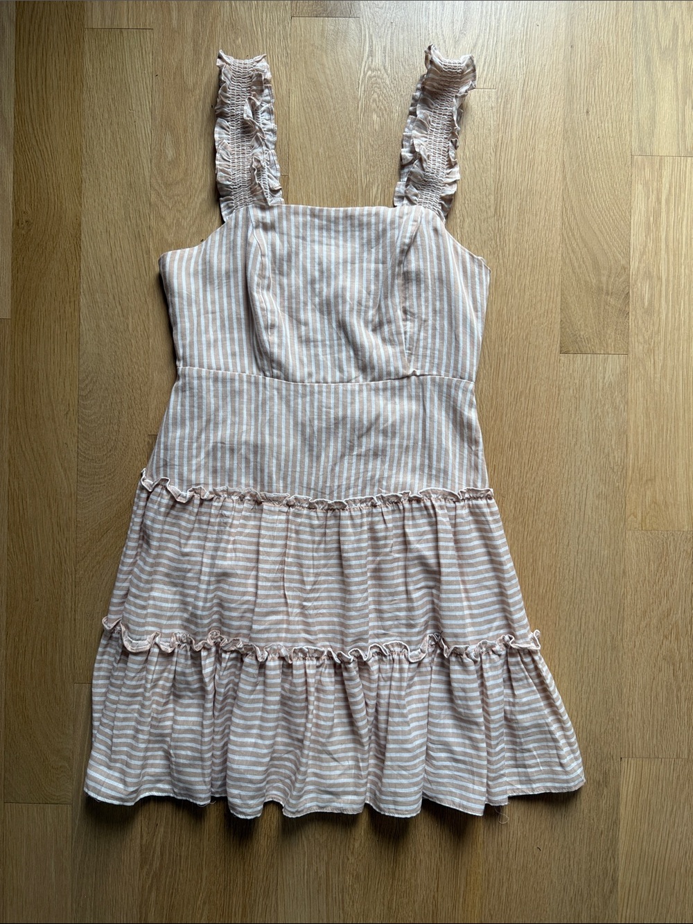 Forever 21 Striped Ruffle Sundress